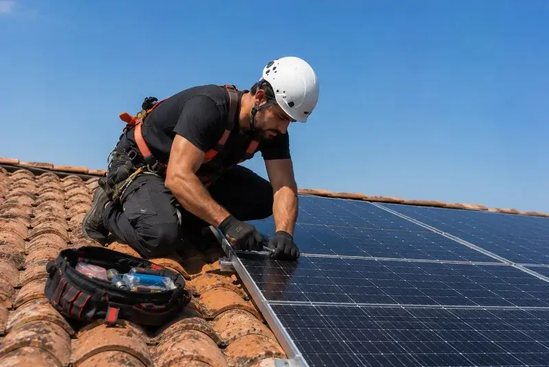 Maintenance et monitoring de panneaux solaires à Régnié-Durette